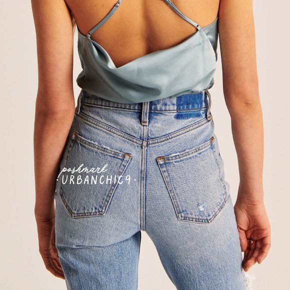 ABERCROMBIE 90s Ultra High Rise Straight Jean 24 - Picture 2 of 15